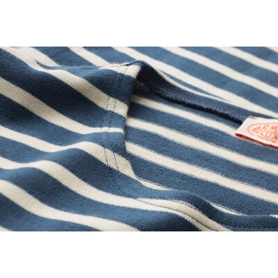 manufactum Herren-Ringelshirt Blau-Ecru Kostenloser Versand