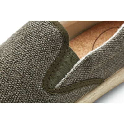 manufactum Herren-Hanfslipper Khaki Online Shopping