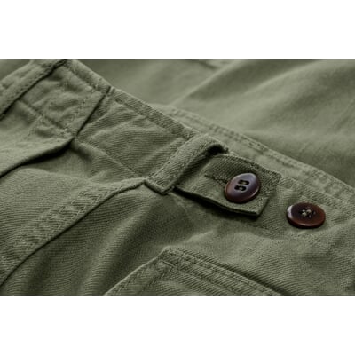 manufactum Herren-Baumwollshorts 1962 Oliv Preisnachlass
