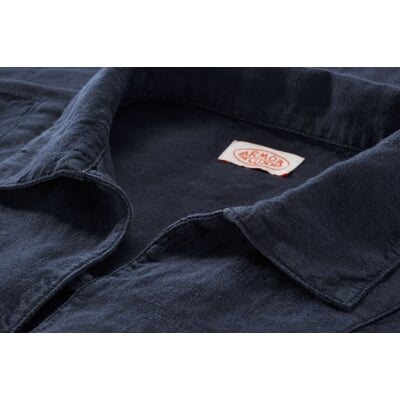 manufactum Herren-Leinenschlupfhemd Dunkelblau Black Friday