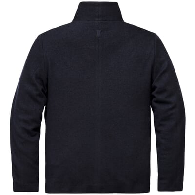 manufactum Herrenjacke Stehkragen Wolle Dunkelblau Vatertagsangebot