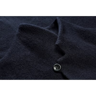manufactum Herrenjacke Stehkragen Wolle Dunkelblau Vatertagsangebot