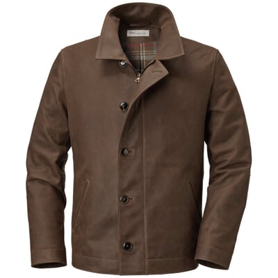 manufactum Herren-Rindlederjacke Braun