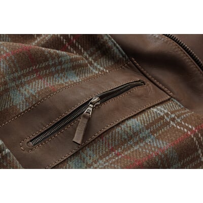 manufactum Herren-Rindlederjacke Braun Heißer Verkauf