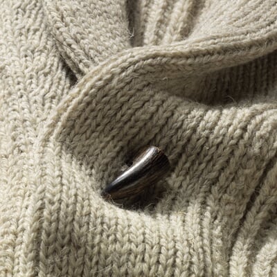 manufactum Black Sheep Cardigan Natur-Hell-Melange Exklusive Angebote