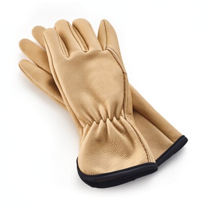 manufactum Gartenhandschuh Leder Ocker
