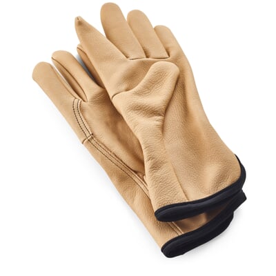 manufactum Gartenhandschuh Leder Ocker Räumungsverkauf