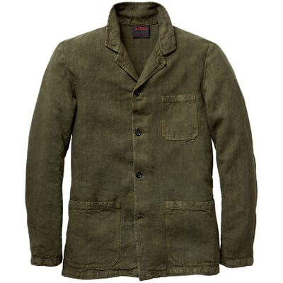 manufactum Herren-Leinenjacke Grün Kostenlose Rückgabe