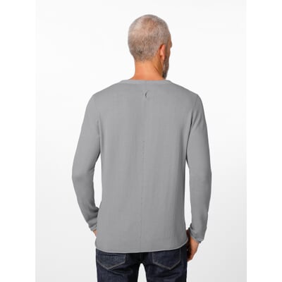 manufactum Herren-Strickpulli V-Ausschnitt Stone Letzte 3 Tage
