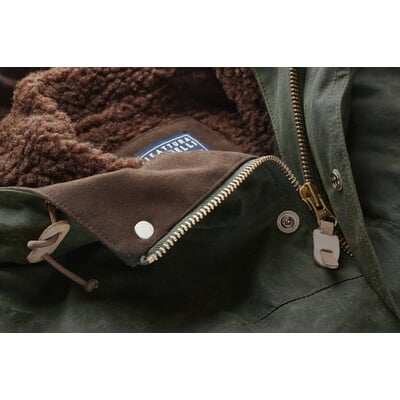 manufactum Herren-Baumwolljacke gewachst Dunkelgrün Zeitbegrenzte Promotion