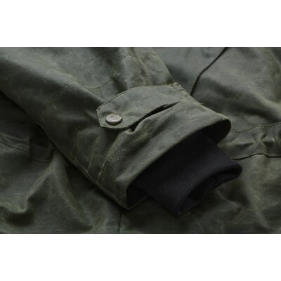 manufactum Herren-Baumwolljacke gewachst Dunkelgrün Zeitbegrenzte Promotion