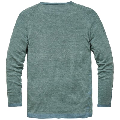 manufactum Herrenpullover plattiert Grünmelange Bis zu 50% Rabatt