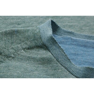 manufactum Herrenpullover plattiert Grünmelange Bis zu 50% Rabatt