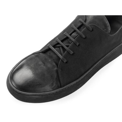 manufactum Herrenschuh Zwirn-Doppel-Pilot Schwarz Riesige Rabatte