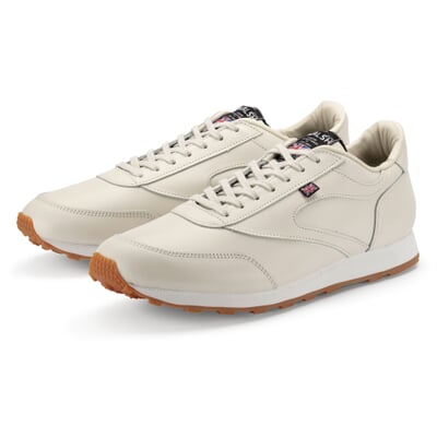 manufactum Herrensneaker Glattleder Naturweiß