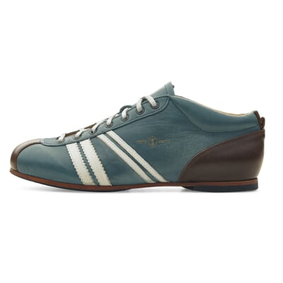 manufactum Ledersportschuh Graublau Clearance-Verkauf
