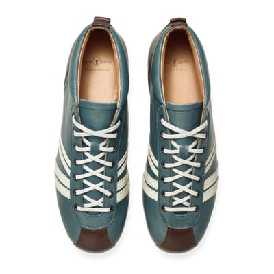 manufactum Ledersportschuh Graublau Clearance-Verkauf