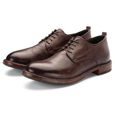 manufactum Herren-Halbschuh Dunkelbraun