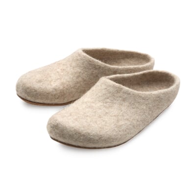 manufactum Filzpantoffel Coburger Fuchsschaf Beige