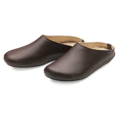 manufactum Unisex-Hausschuh Rindleder Braun Hotsell