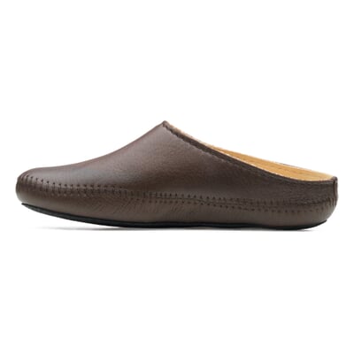 manufactum Unisex-Hausschuh Rindleder Braun Hotsell