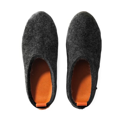 manufactum Hausschuhe Lahtiset Schwarz / Orange Meist gekauft