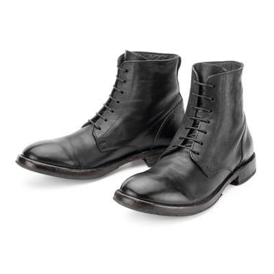 manufactum Herren-Schnürboot Schwarz