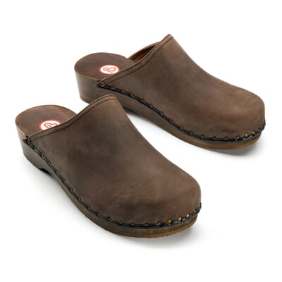 manufactum Holzschuh Nubuk Dunkelbraun Fabrik Onlineshop