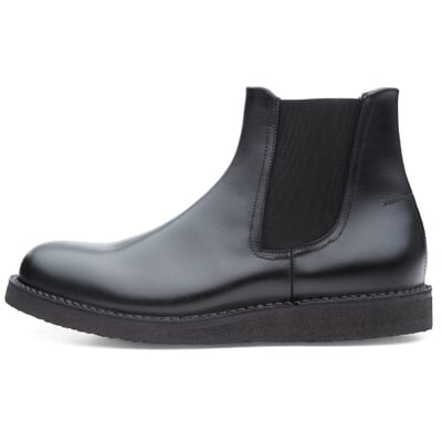 manufactum Herren-Chelsea-Boot Schwarz Rabatt