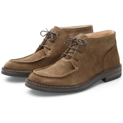 manufactum Herren-Schnürboot Rauleder Taupe