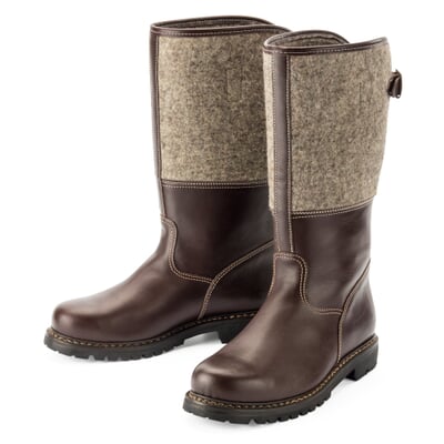 manufactum Herrenstiefel Filzschaft Braun