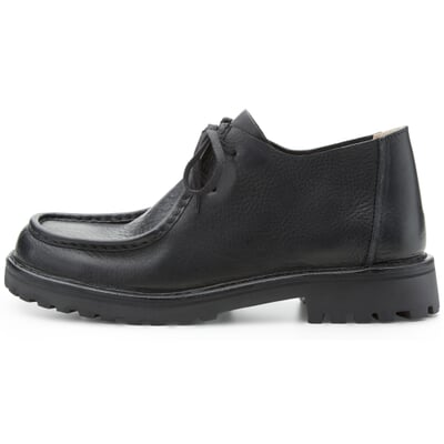 manufactum Herren-Lederschnürschuh Schwarz Jubiläumsangebot