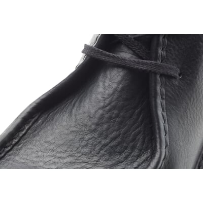 manufactum Herren-Lederschnürschuh Schwarz Jubiläumsangebot