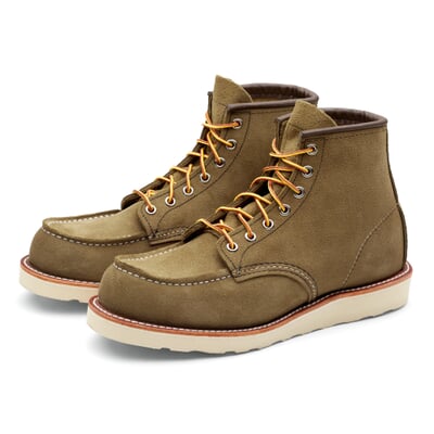 manufactum Herren-Moc Boot Rauleder Oliv