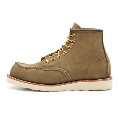 manufactum Herren-Moc Boot Rauleder Oliv Lagerräumung