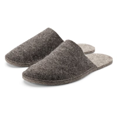 manufactum Reisepantoffel Steinschaf Unisex Steingrau