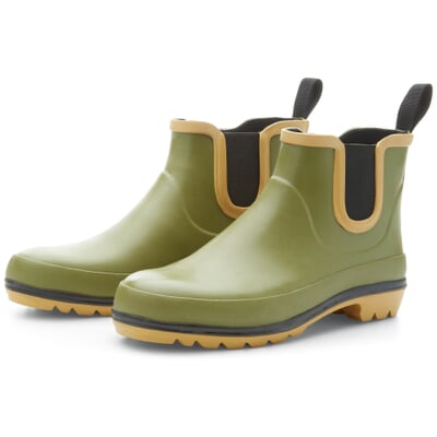 manufactum Herren-Gummistiefelette Oliv-Schwarz