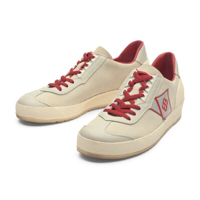 manufactum Straßenlaufschuh Natur-Rot