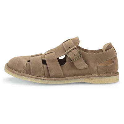 manufactum Herren-Rauledersandale Beige Begrenzte Freigabe