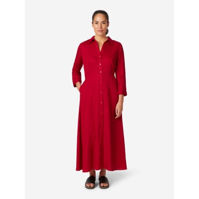 manufactum Damen-Midikleid Rot Nur für heute