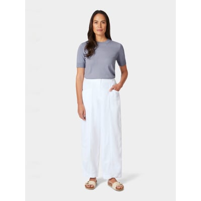 manufactum Damen-Stoffhose Weiß Sonderangebot der Fabrik