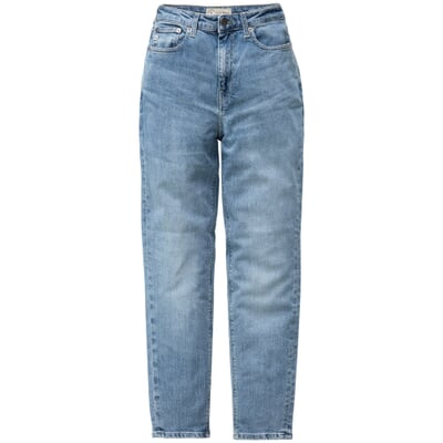 manufactum Damenjeans Tapered Stretch Mittelblau