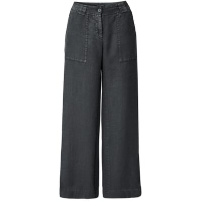 manufactum Damen-Leinenhose weites Bein Anthrazit