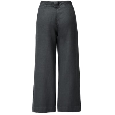 manufactum Damen-Leinenhose weites Bein Anthrazit Clearance-Verkauf