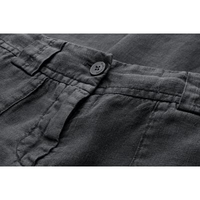 manufactum Damen-Leinenhose weites Bein Anthrazit Clearance-Verkauf