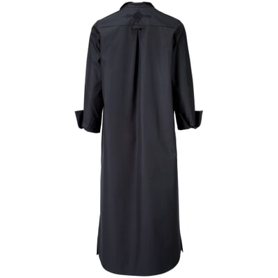 manufactum Damen-Hemdblusenkleid Blauschwarz Fabrikladen