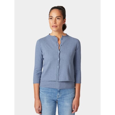manufactum Damen-Strickjacke Hellblau Speichern exportieren