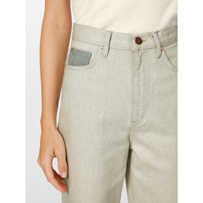 manufactum Damenhose Highwaist Hellgrün im Angebot