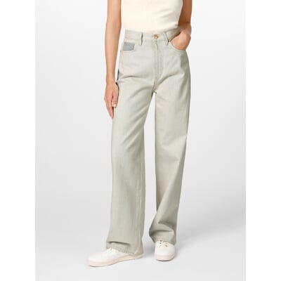 manufactum Damenhose Highwaist Hellgrün im Angebot