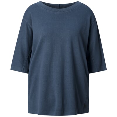 manufactum Damenshirt Halbarm Blau